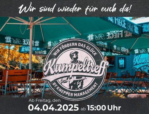 Save the Date – Der Kumpeltreff hebt am 4. April wieder seine Rollos!